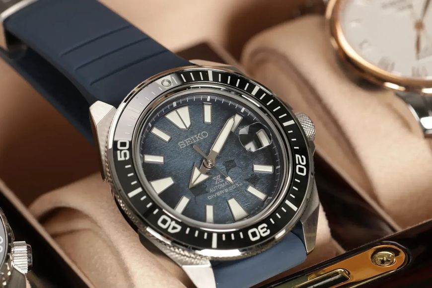Годинник Seiko Prospex King Samurai Save the Ocean Dark Manta Ray SRPF79K1 4954628238900 фото
